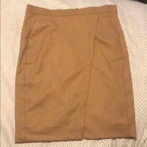 Banana republic faux wrap work skirt